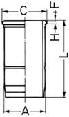 Kolbenschmidt Cilinderbus/voering O-ring 89366110