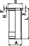 Kolbenschmidt Cilinderbus/voering O-ring 89540110