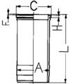 Kolbenschmidt Cilinderbus/voering O-ring 89088110