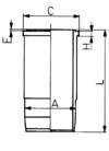 Kolbenschmidt Cilinderbus/voering O-ring 89443110