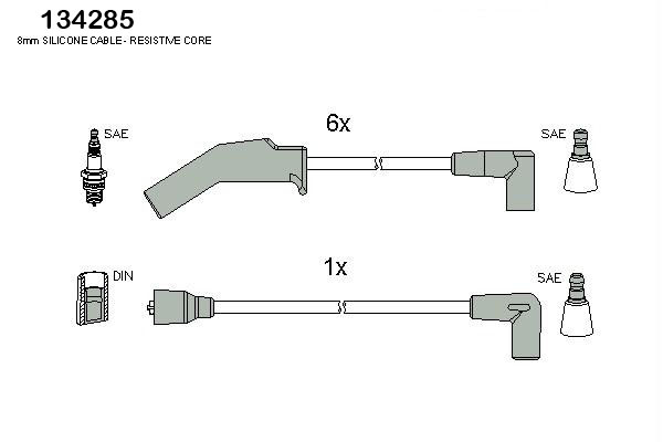 Hitachi Bougiekabelset 134285