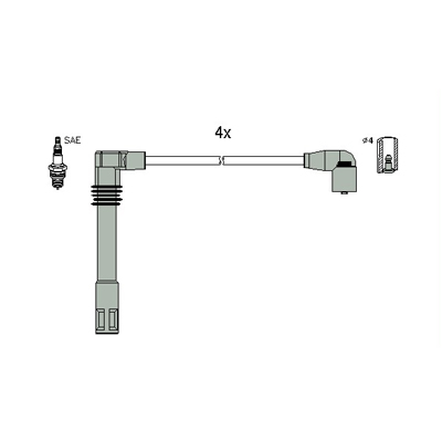 Hitachi Bougiekabelset 134783