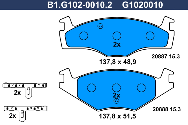 Galfer Remblokset B1.G102-0010.2