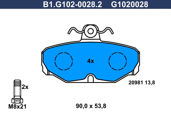 Galfer Remblokset B1.G102-0028.2