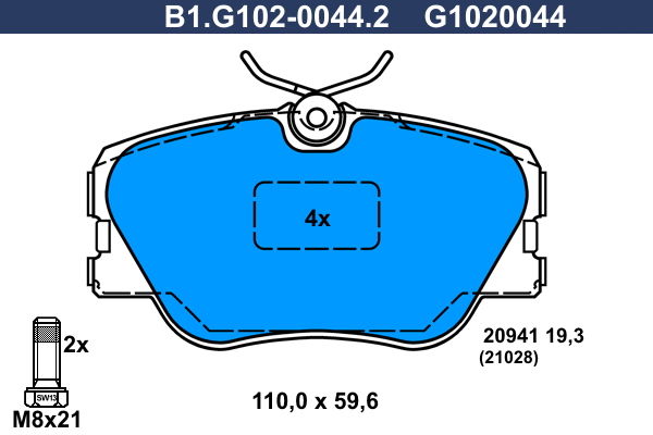 Galfer Remblokset B1.G102-0044.2