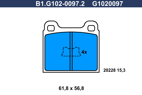 Galfer Remblokset B1.G102-0097.2