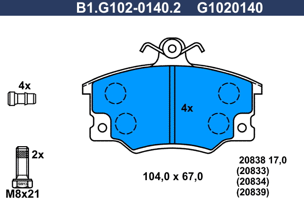 Galfer Remblokset B1.G102-0140.2