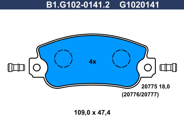 Galfer Remblokset B1.G102-0141.2