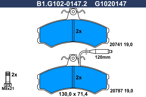 Galfer Remblokset B1.G102-0147.2