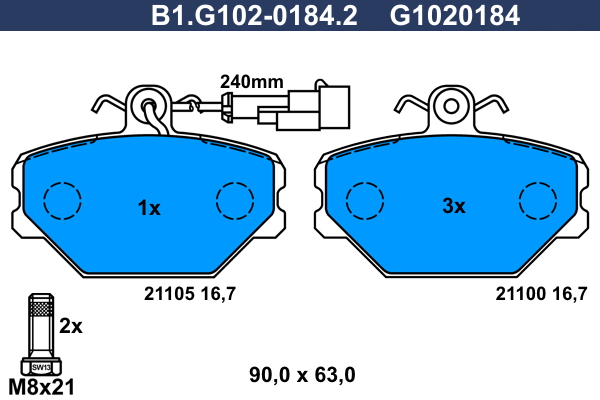 Galfer Remblokset B1.G102-0184.2