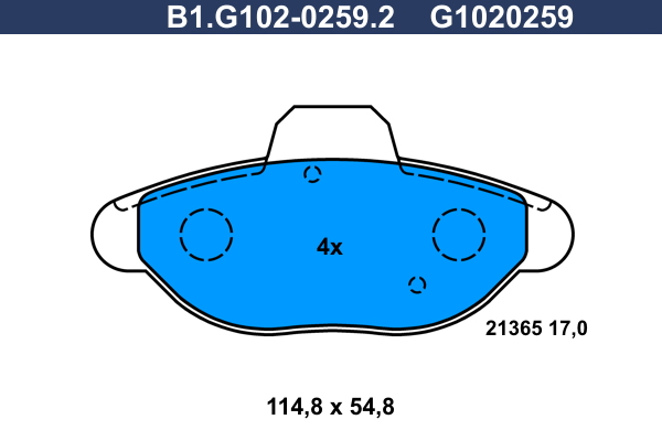 Galfer Remblokset B1.G102-0259.2
