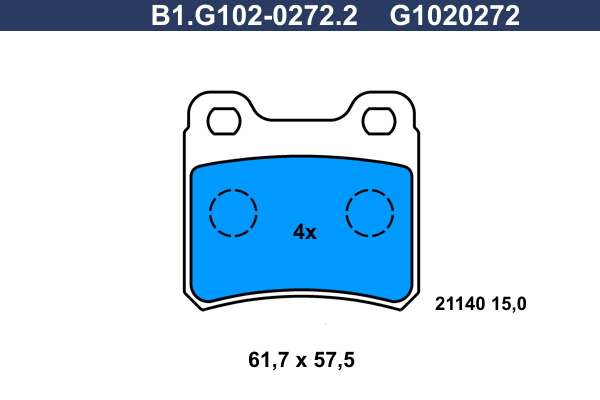 Galfer Remblokset B1.G102-0272.2