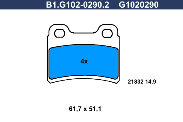 Galfer Remblokset B1.G102-0290.2