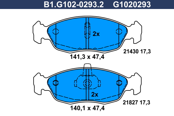 Galfer Remblokset B1.G102-0293.2