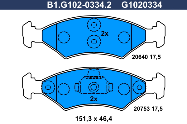 Galfer Remblokset B1.G102-0334.2
