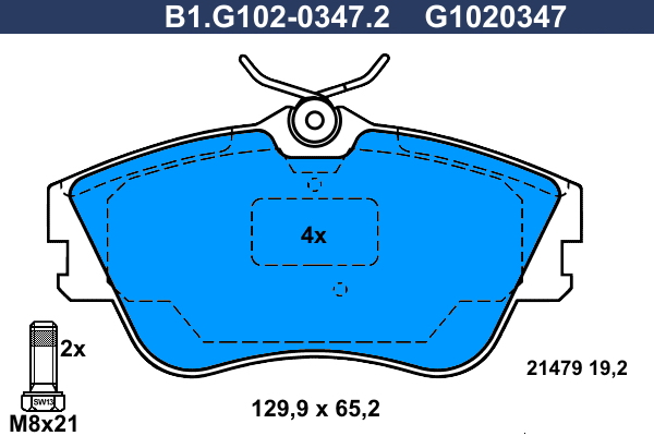 Galfer Remblokset B1.G102-0347.2