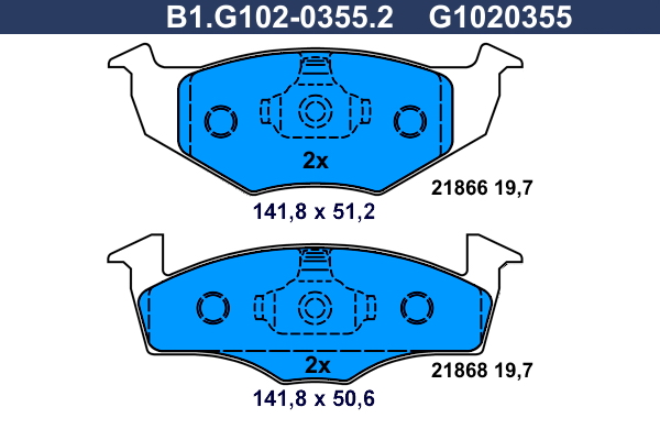 Galfer Remblokset B1.G102-0355.2