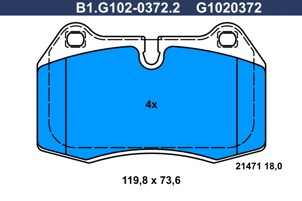 Galfer Remblokset B1.G102-0372.2