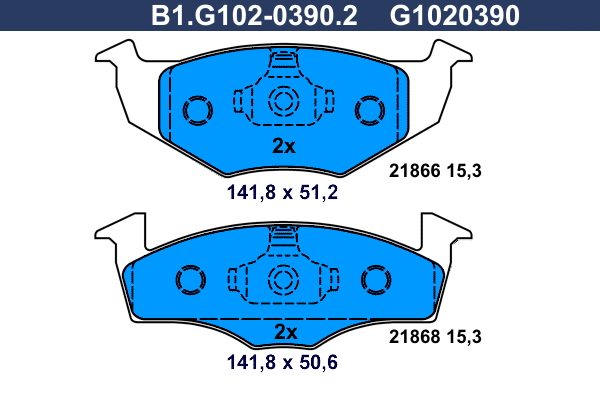 Galfer Remblokset B1.G102-0390.2