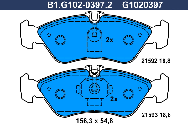 Galfer Remblokset B1.G102-0397.2