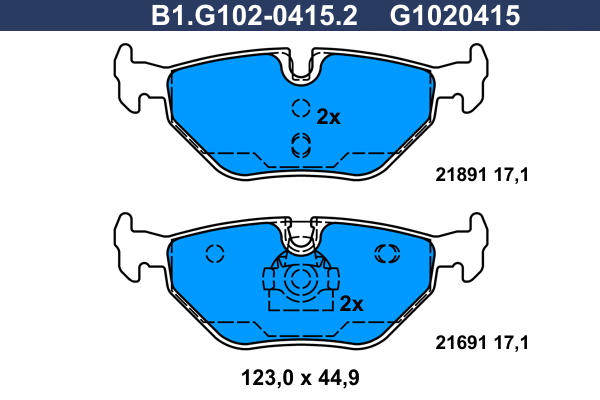 Galfer Remblokset B1.G102-0415.2