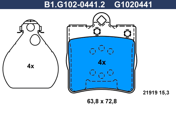 Galfer Remblokset B1.G102-0441.2