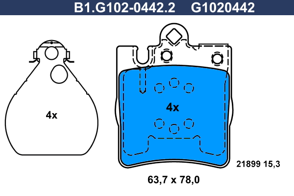 Galfer Remblokset B1.G102-0442.2