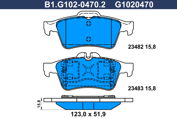 Galfer Remblokset B1.G102-0470.2