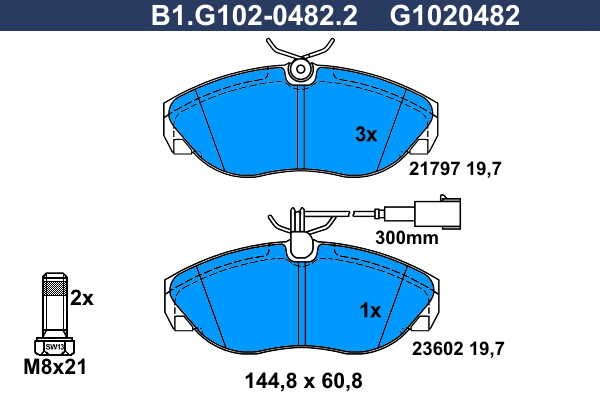 Galfer Remblokset B1.G102-0482.2