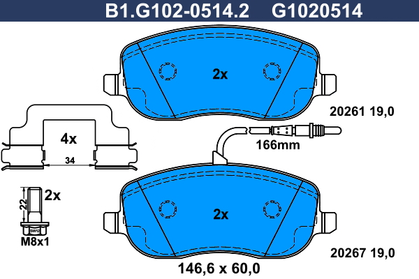 Galfer Remblokset B1.G102-0514.2