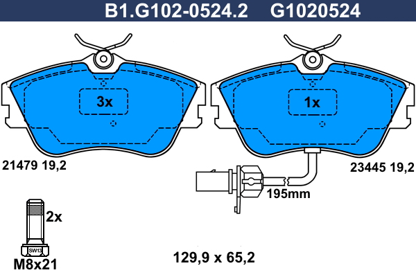 Galfer Remblokset B1.G102-0524.2