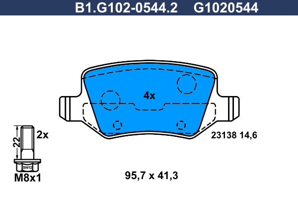 Galfer Remblokset B1.G102-0544.2