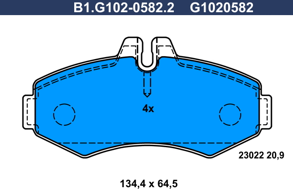 Galfer Remblokset B1.G102-0582.2