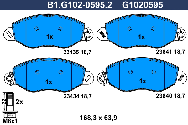 Galfer Remblokset B1.G102-0595.2