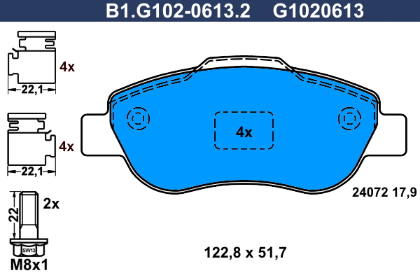 Galfer Remblokset B1.G102-0613.2