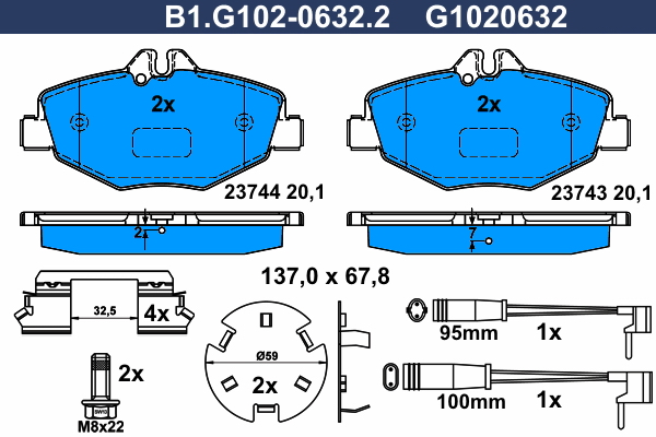 Galfer Remblokset B1.G102-0632.2