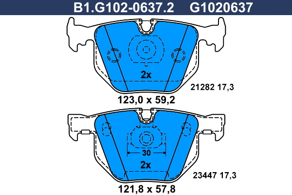 Galfer Remblokset B1.G102-0637.2