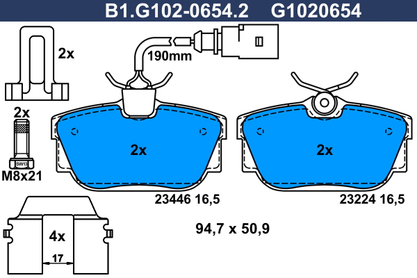 Galfer Remblokset B1.G102-0654.2