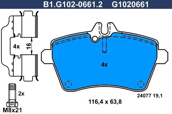 Galfer Remblokset B1.G102-0661.2