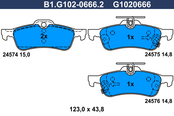 Galfer Remblokset B1.G102-0666.2