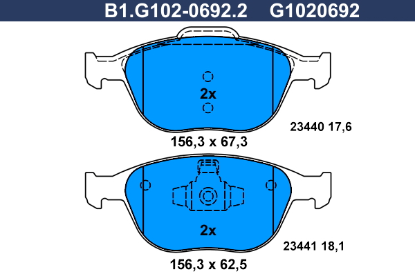 Galfer Remblokset B1.G102-0692.2