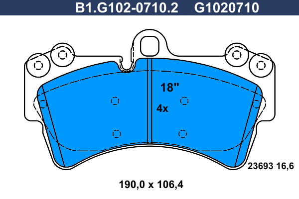 Galfer Remblokset B1.G102-0710.2