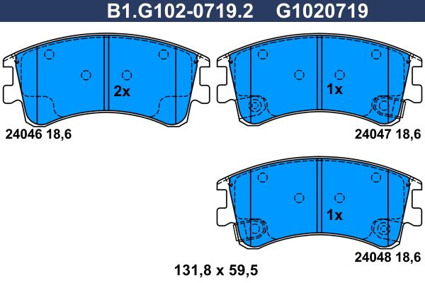 Galfer Remblokset B1.G102-0719.2