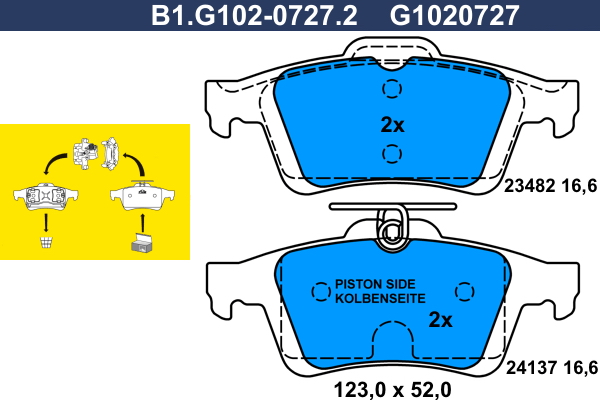 Galfer Remblokset B1.G102-0727.2