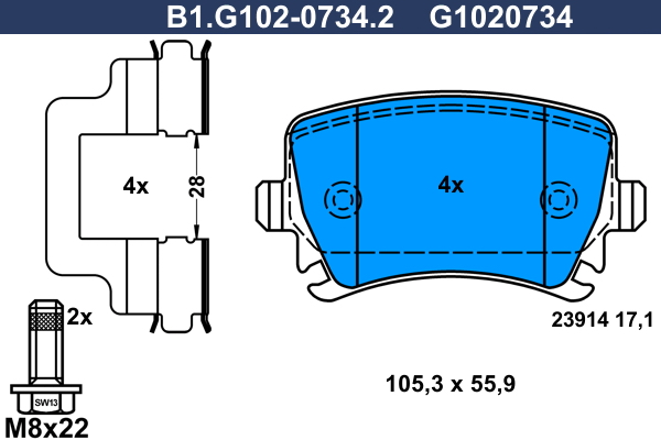 Galfer Remblokset B1.G102-0734.2