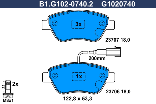 Galfer Remblokset B1.G102-0740.2