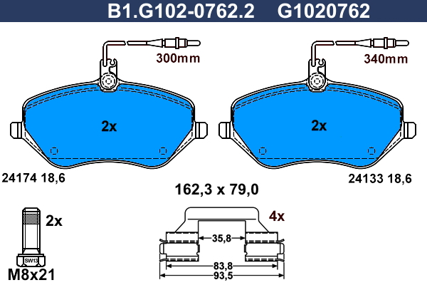 Galfer Remblokset B1.G102-0762.2