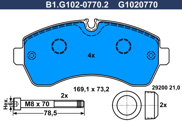 Galfer Remblokset B1.G102-0770.2