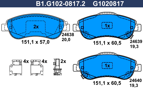 Galfer Remblokset B1.G102-0817.2