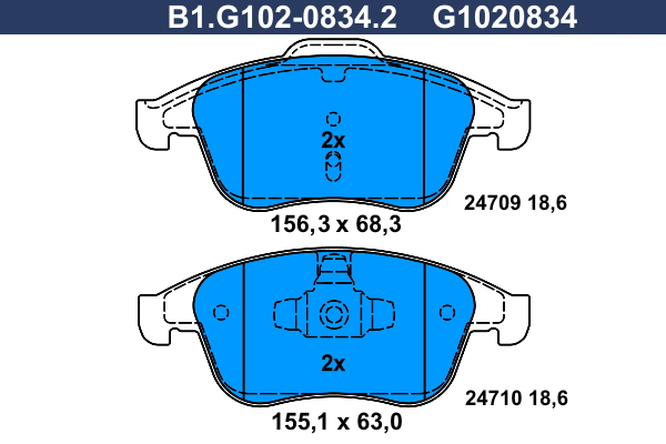 Galfer Remblokset B1.G102-0834.2